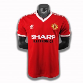 Koszulka Manchester United Retro Domowe Stroje Piłkarskie 1983 Krótki Rękaw